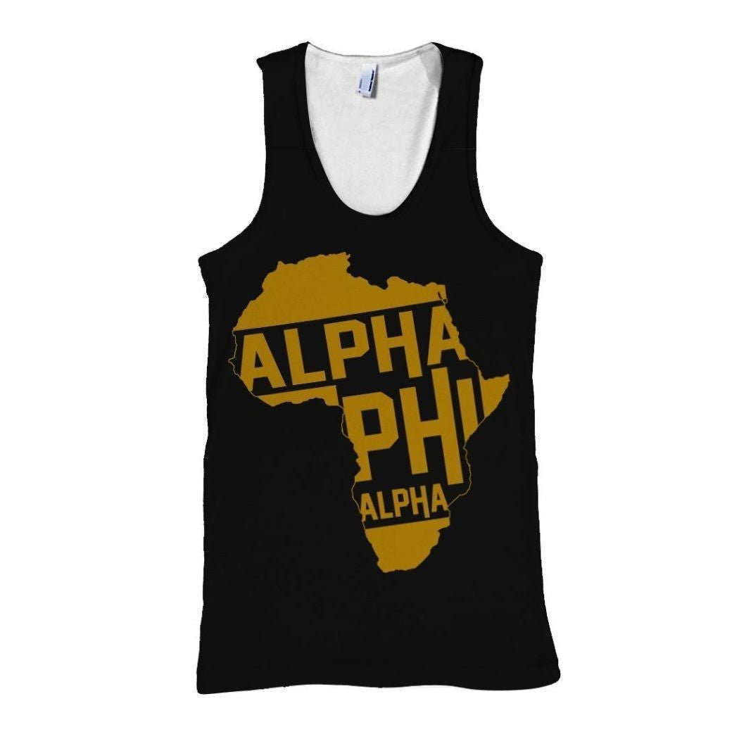 Wonderprint Tank Top  Alpha Phi Alpha African American Tank Top