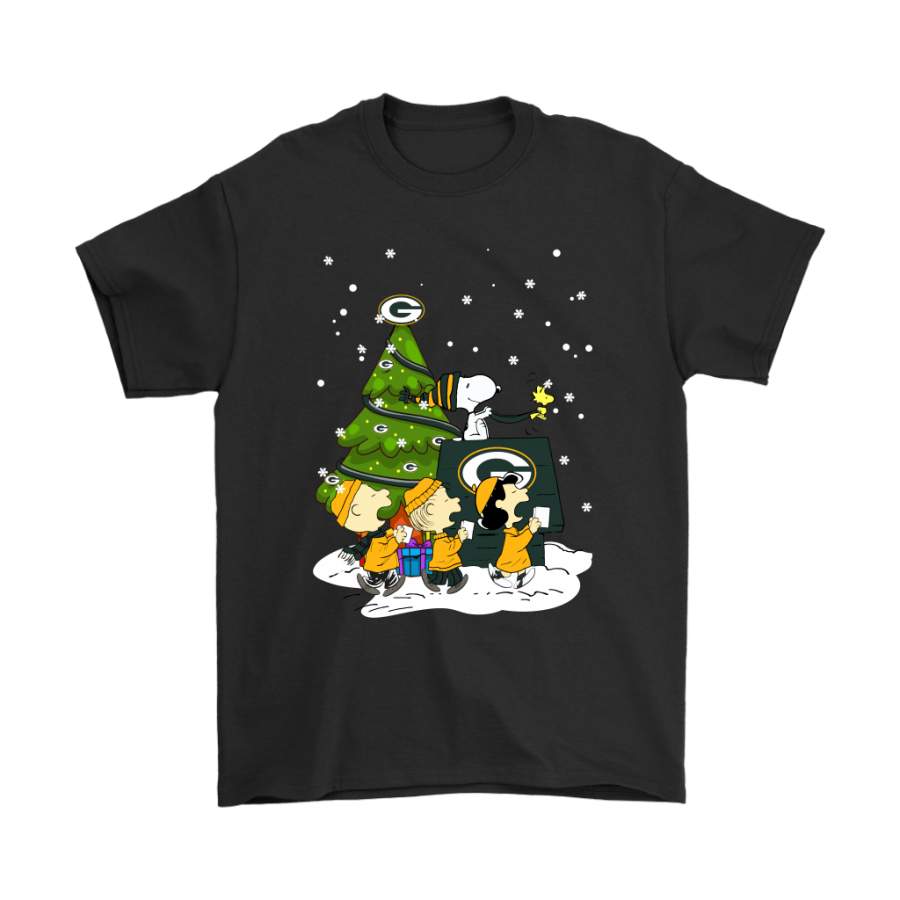 Green Bay Packers Are Coming To Town Snoopy Christmas Shirts