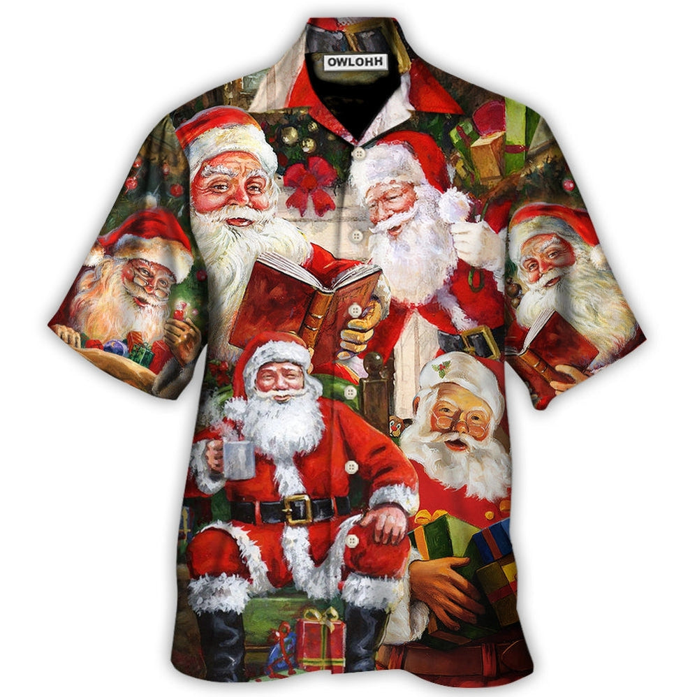 Christmas Santa Claus Story Nights Gift For Xmas Painting Style Hawaii Shirt Ha97081