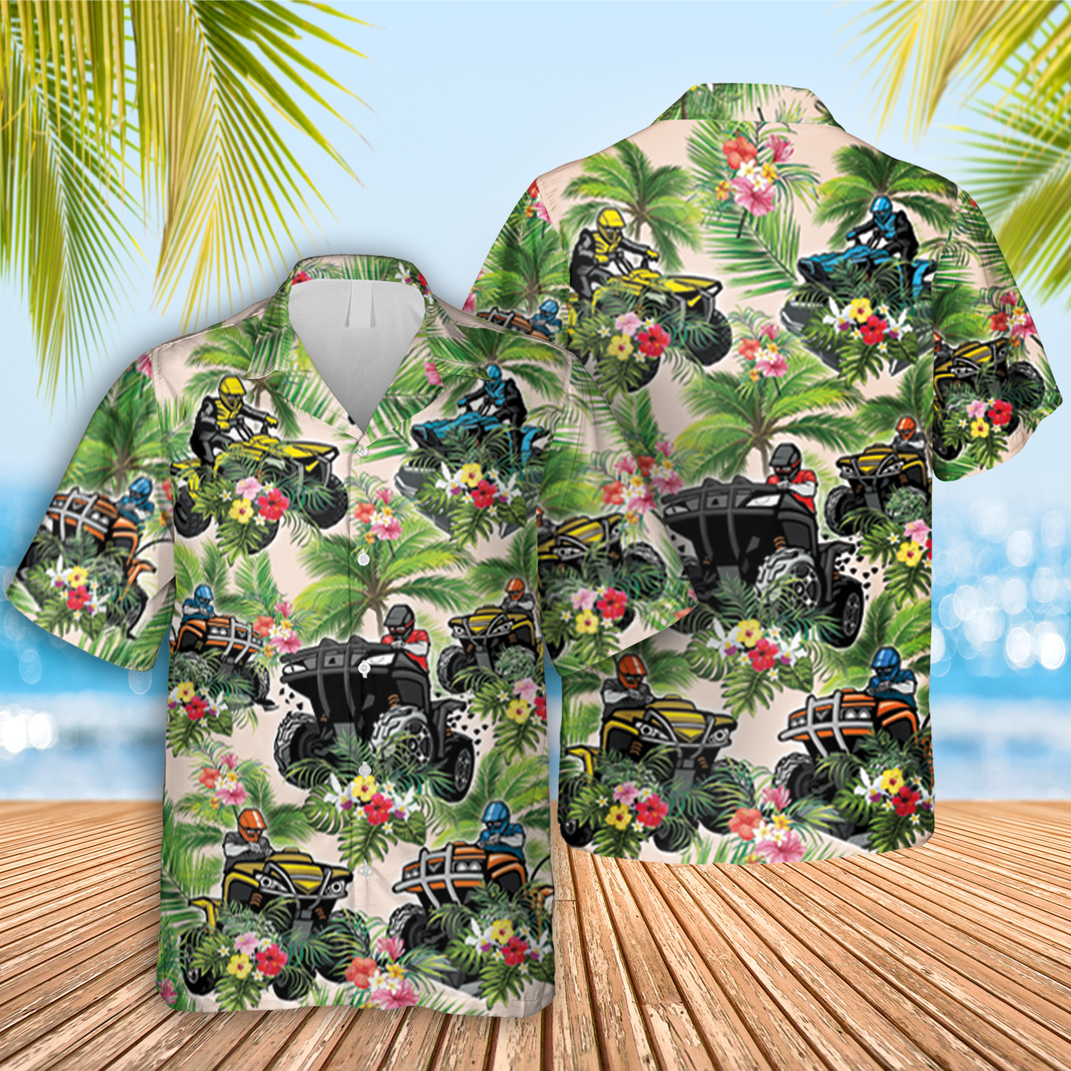 Atv Dirt Car Hawaiian Tropical Shirt For Him Ha31205