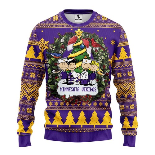 Minnesota Vikings Christmas Gift For Fan Ugly Wool Sweater Christmas