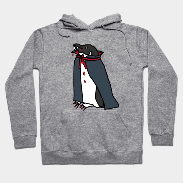 Halloween Horror Vampire Penguin Premium Hoodie, Gift Hoodie Halloween