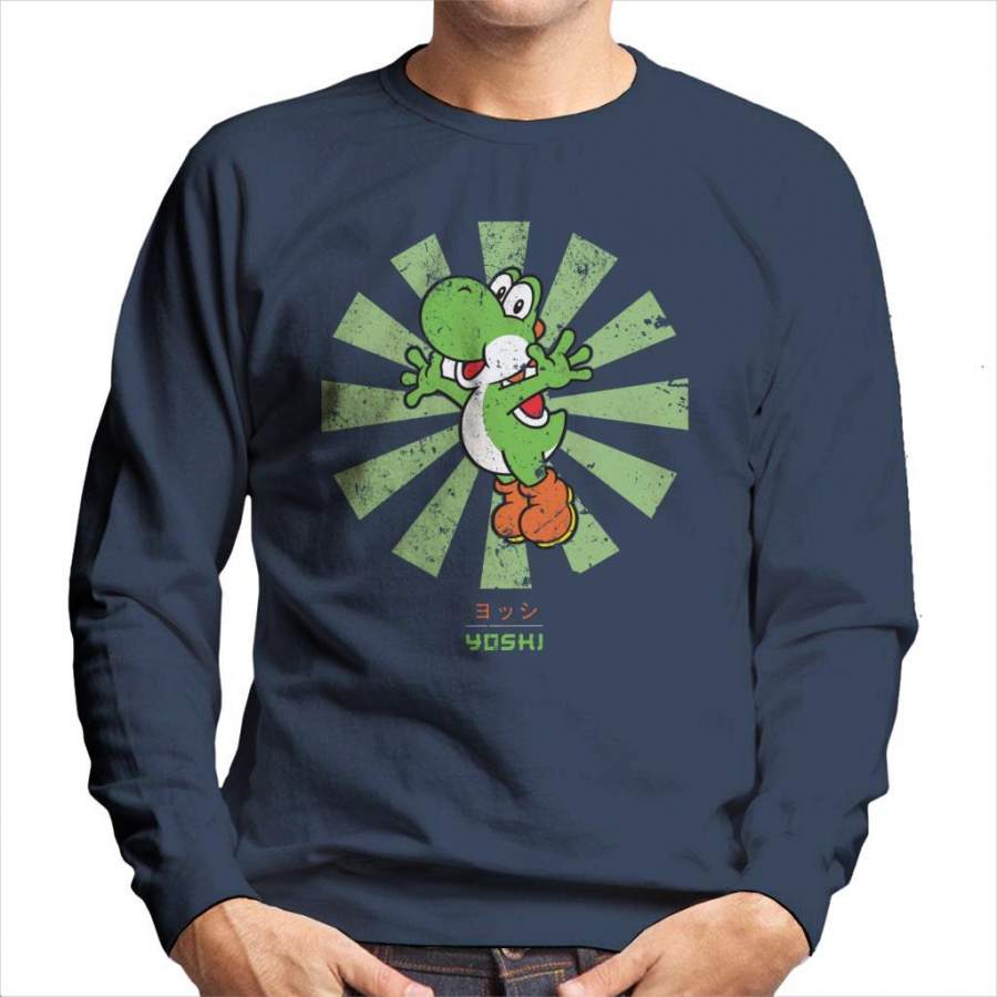 Yoshi Retro Japanese Super Mario Men’s Sweatshirt