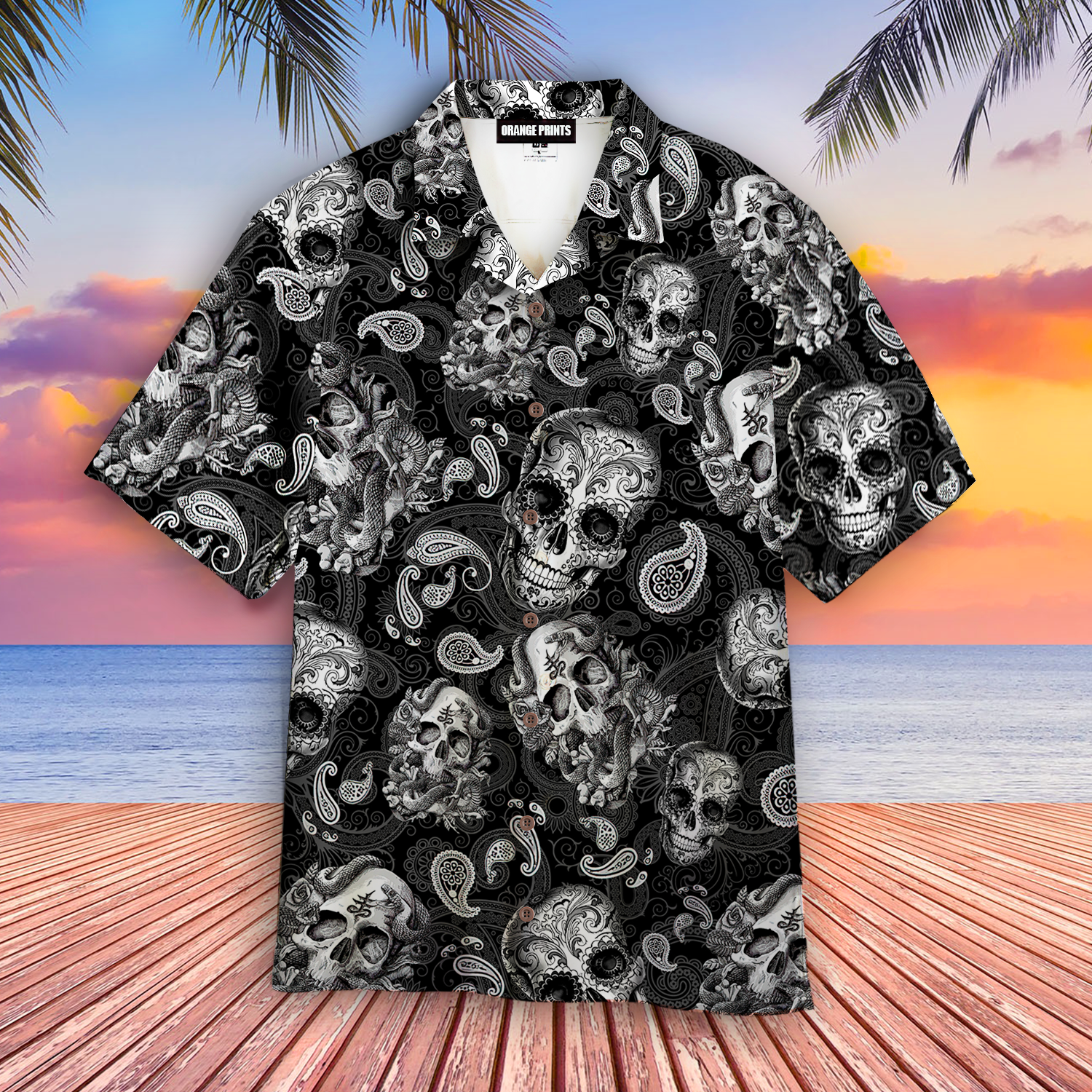 Skull Hawaii Shirt For Men Women Ha104538