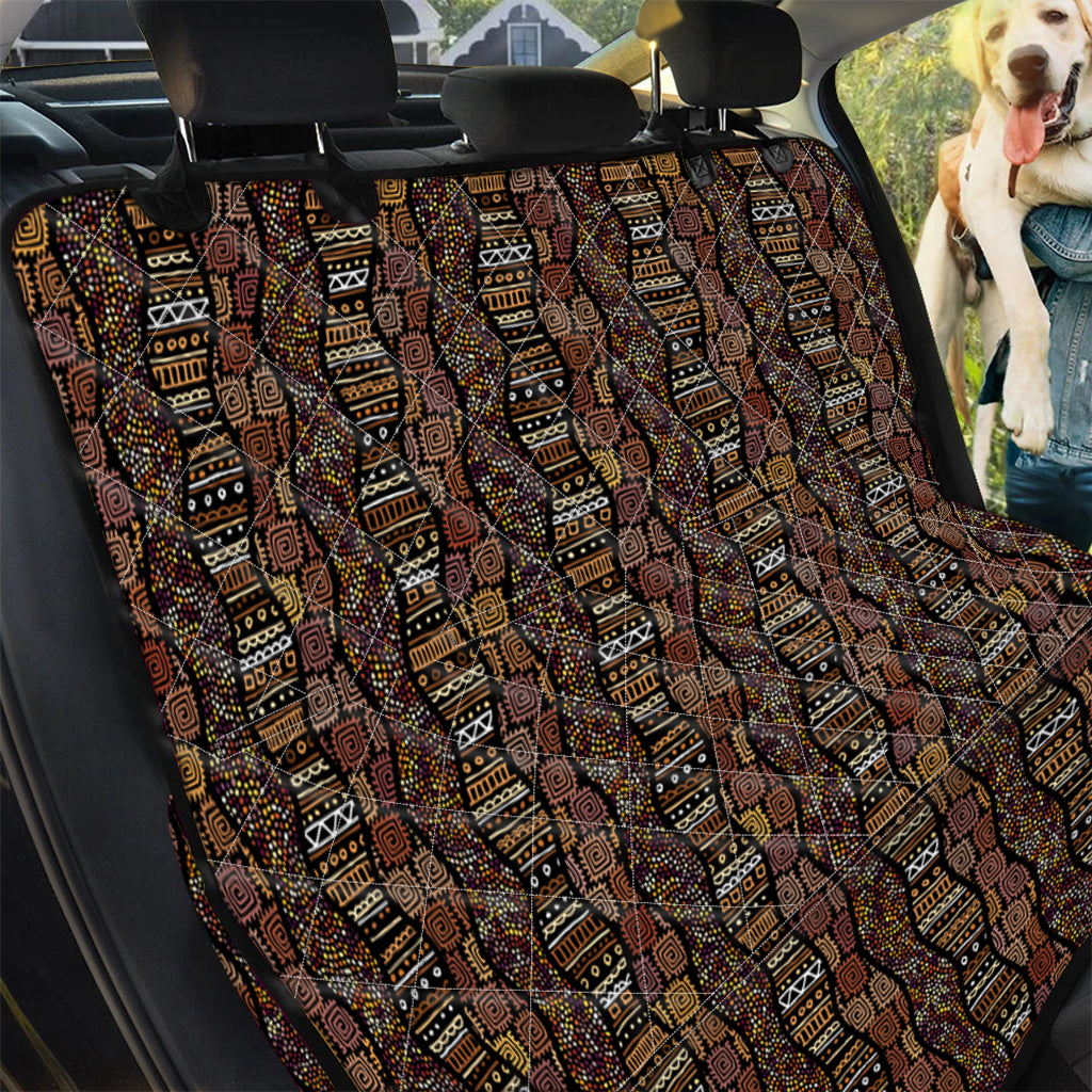 African Afro Inspired Pattern Print Pet Car Back Seat Cover