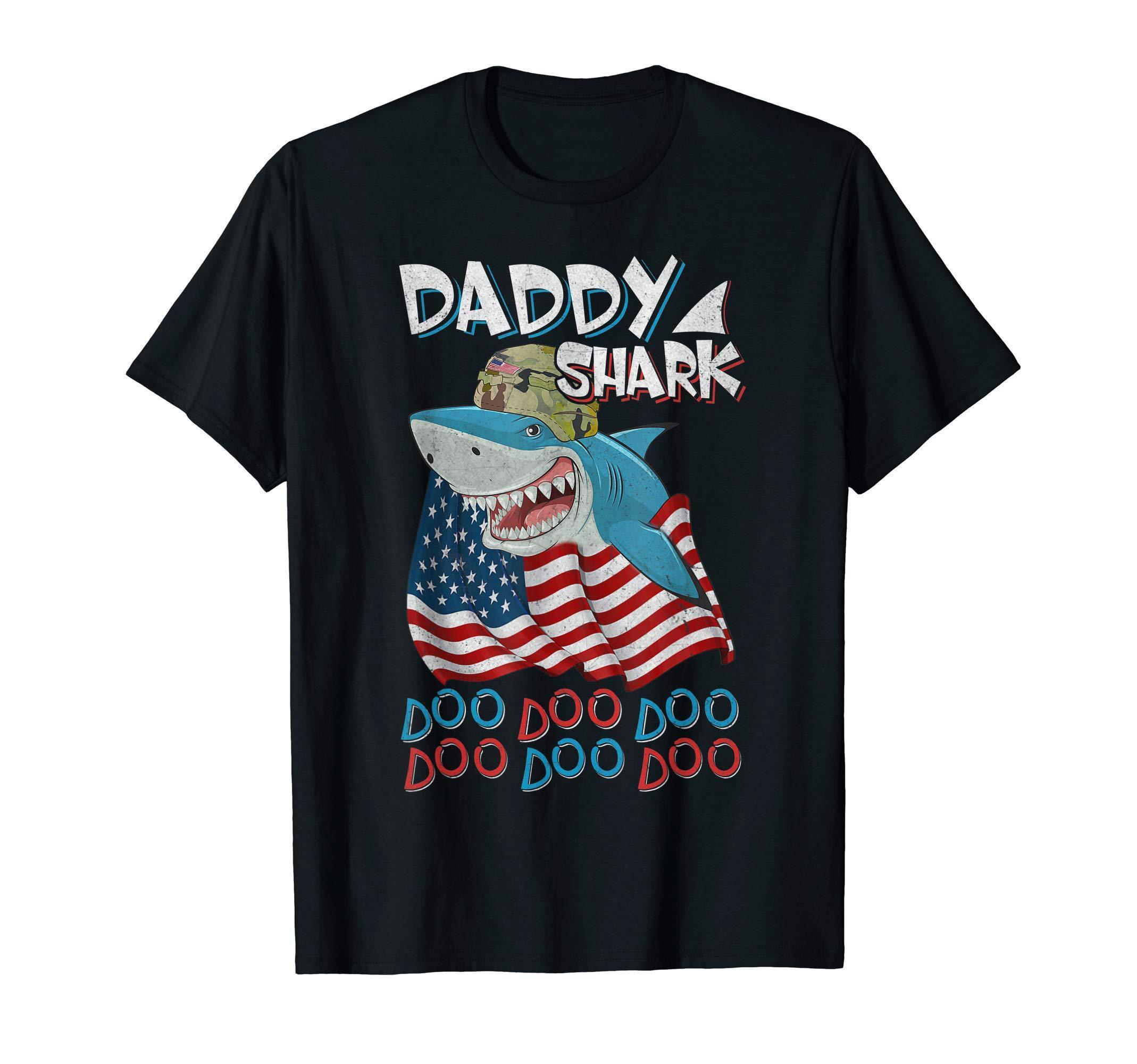 Daddy Shark Blue Line – Gift Shirt