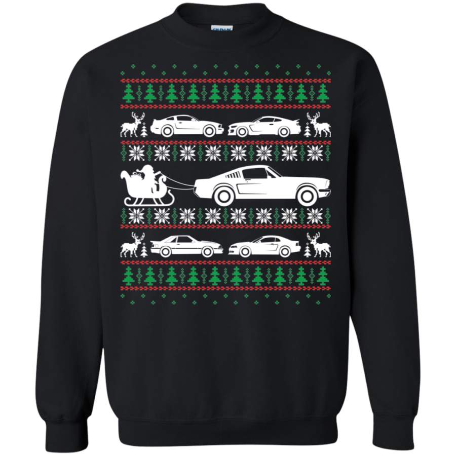 Ford Mustang Ugly Christmas Sweater Foxbody Ford S550 S197 SN95 T-Shirt