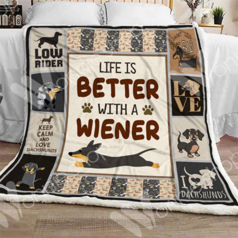 Dachshund Dog Sherpa Blanket AU0601 85O43