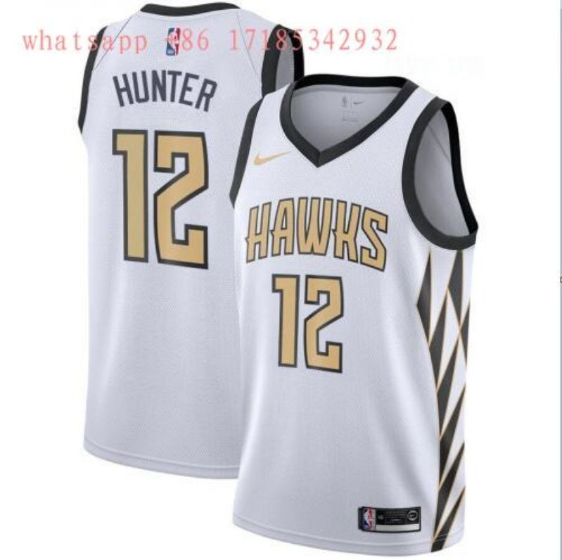 Atlanta Hawks Deandre Hunter #12 2020 NBA New Arrival White Jersey