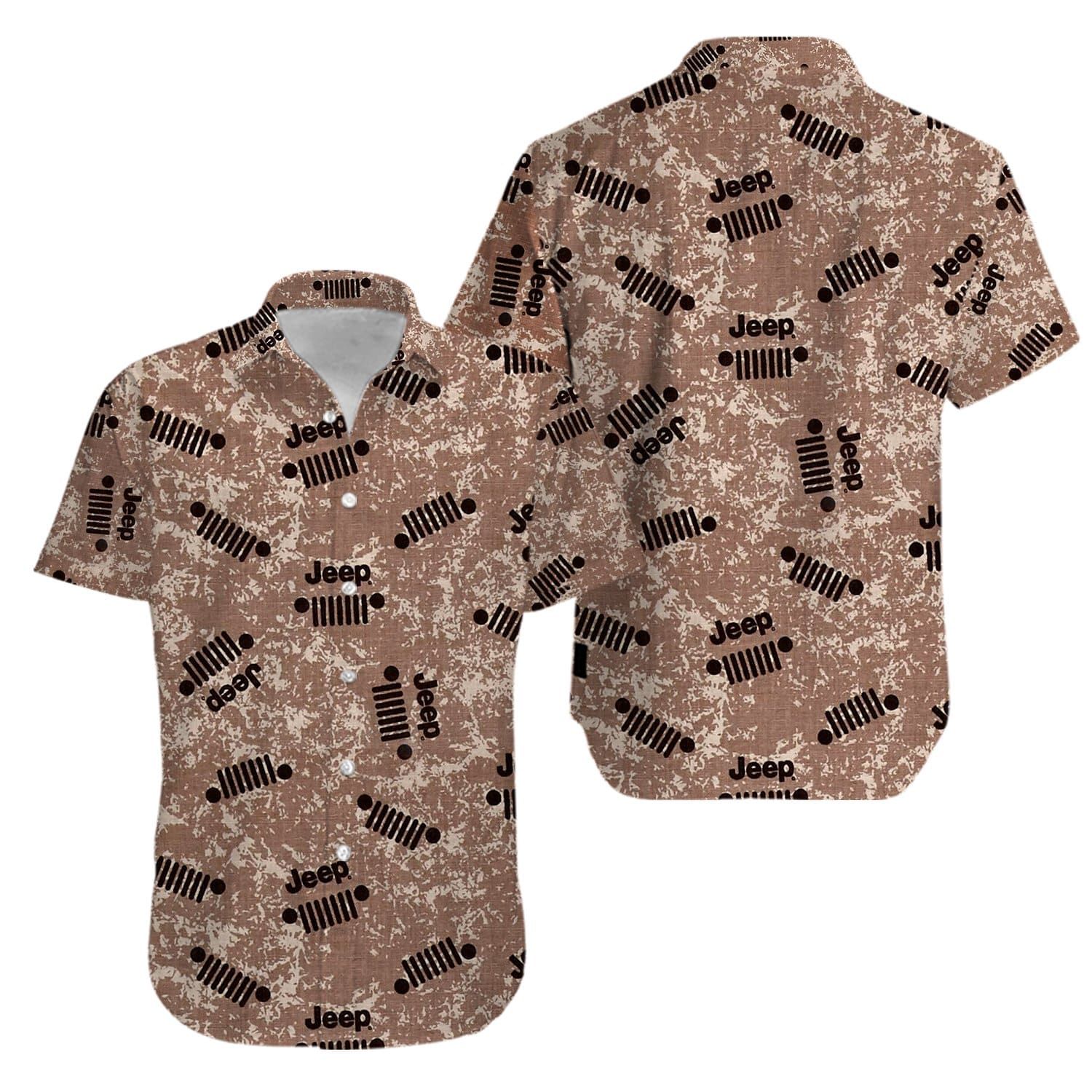 Jeep Camo Hawaii Aloha Shirts Kv Ha75948