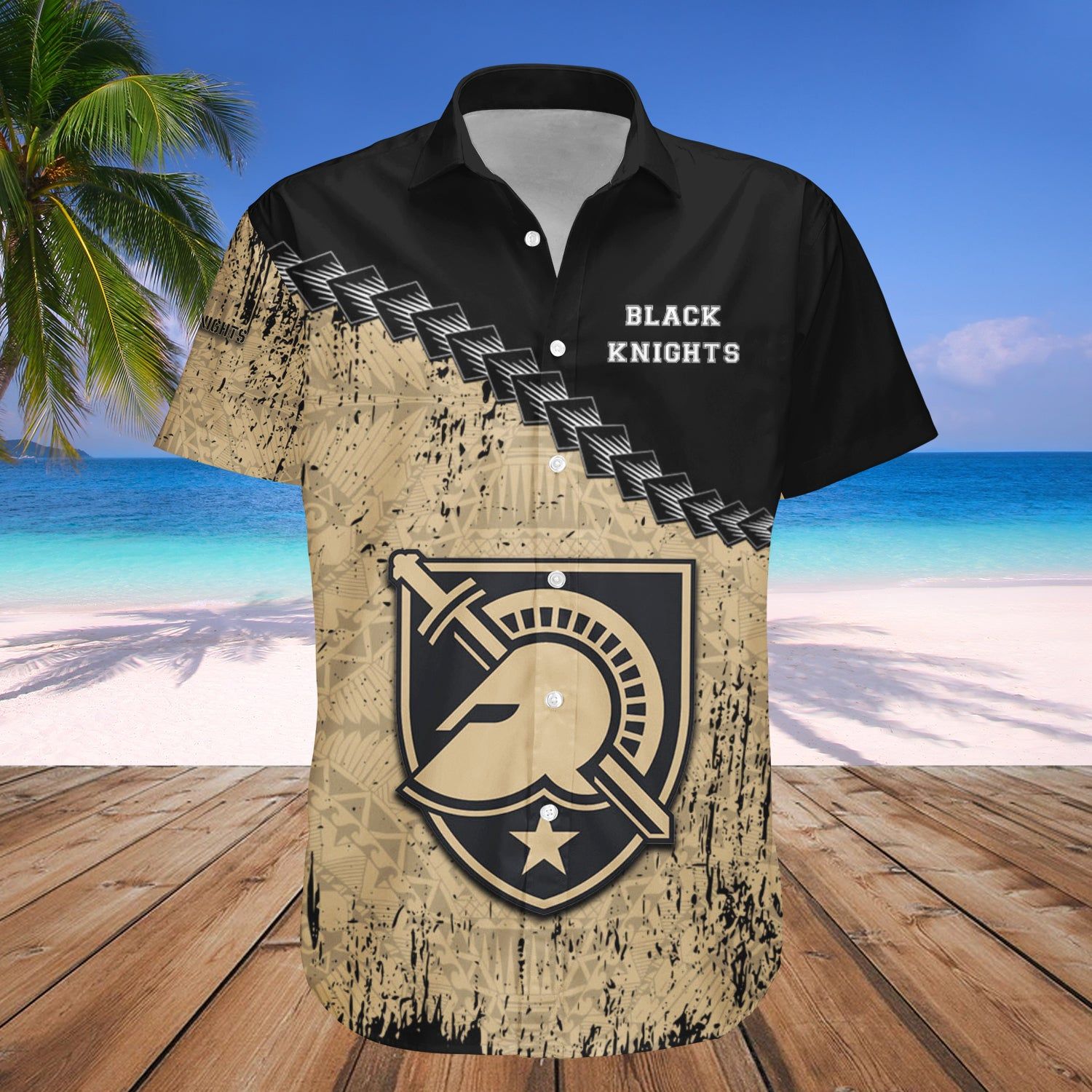 Army Black Knights Hawaii Shirt Grunge Polynesian Tattoo – NCCA