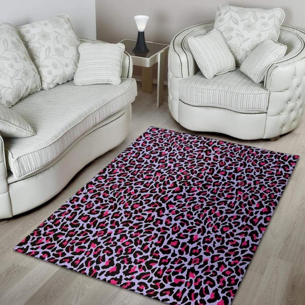 Neon Leopard Area Rug