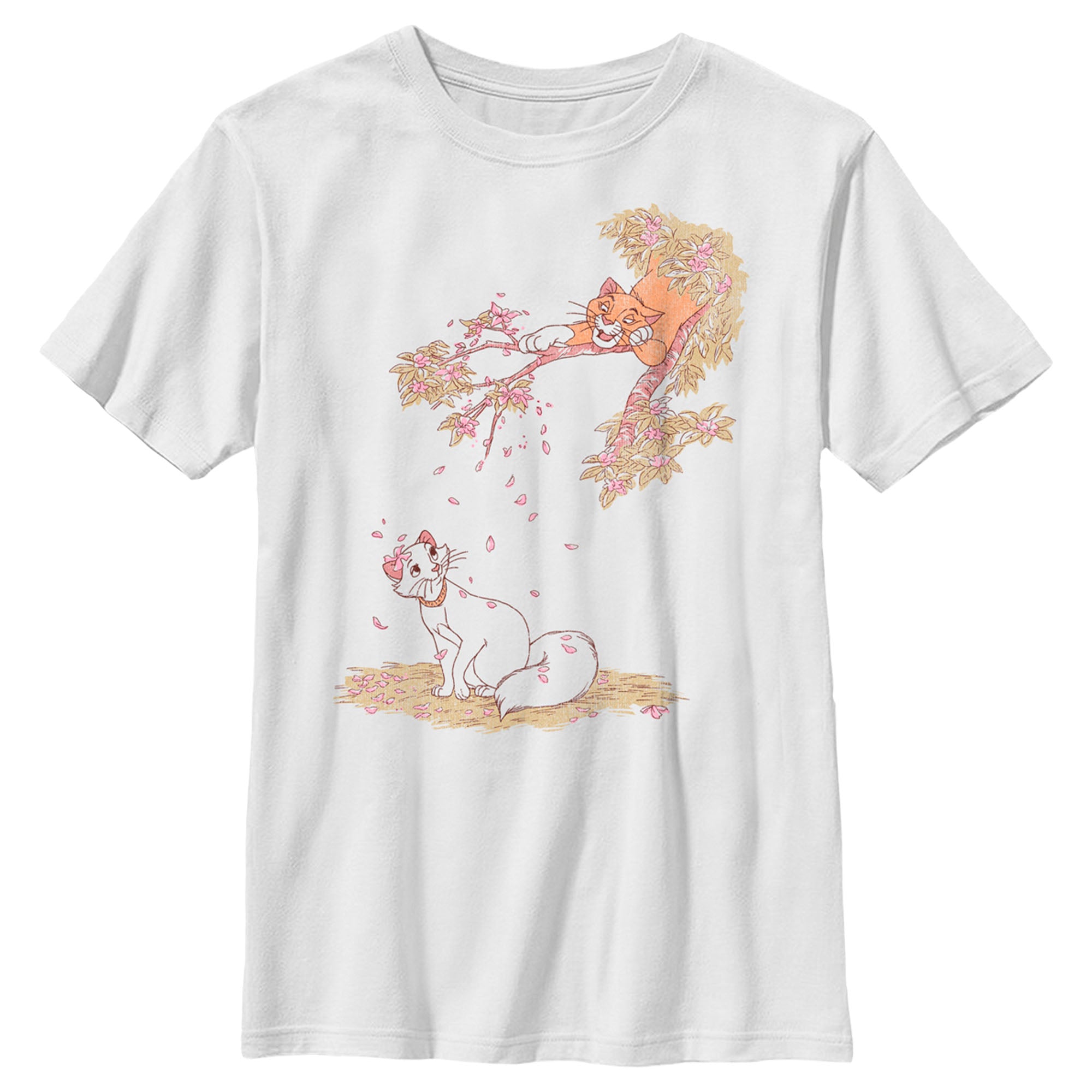 Boy’S Aristocats Duchess And O’Malley Raining Petals T-Shirt