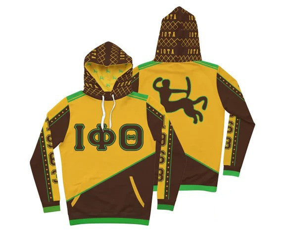 Fraternity Hoodie – Iota Phi Theta Fraternity Retro Blocks Hoodie