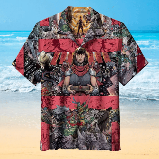 Teenage Mutant Ninja Turtles 2 For Man And Woman Print Short Sleeve Hawaii Shirt Ha96662