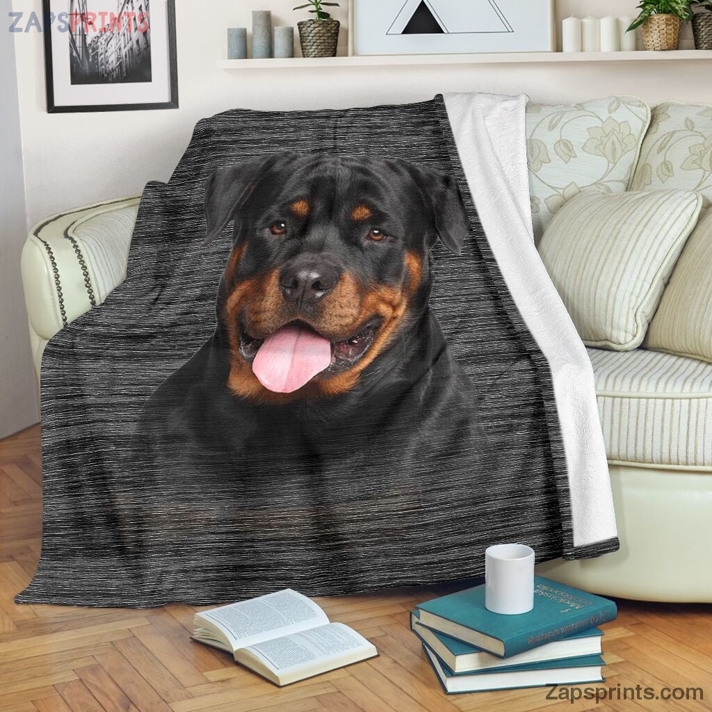 Black Rottweiler Blanket – Cool Gift Ideas