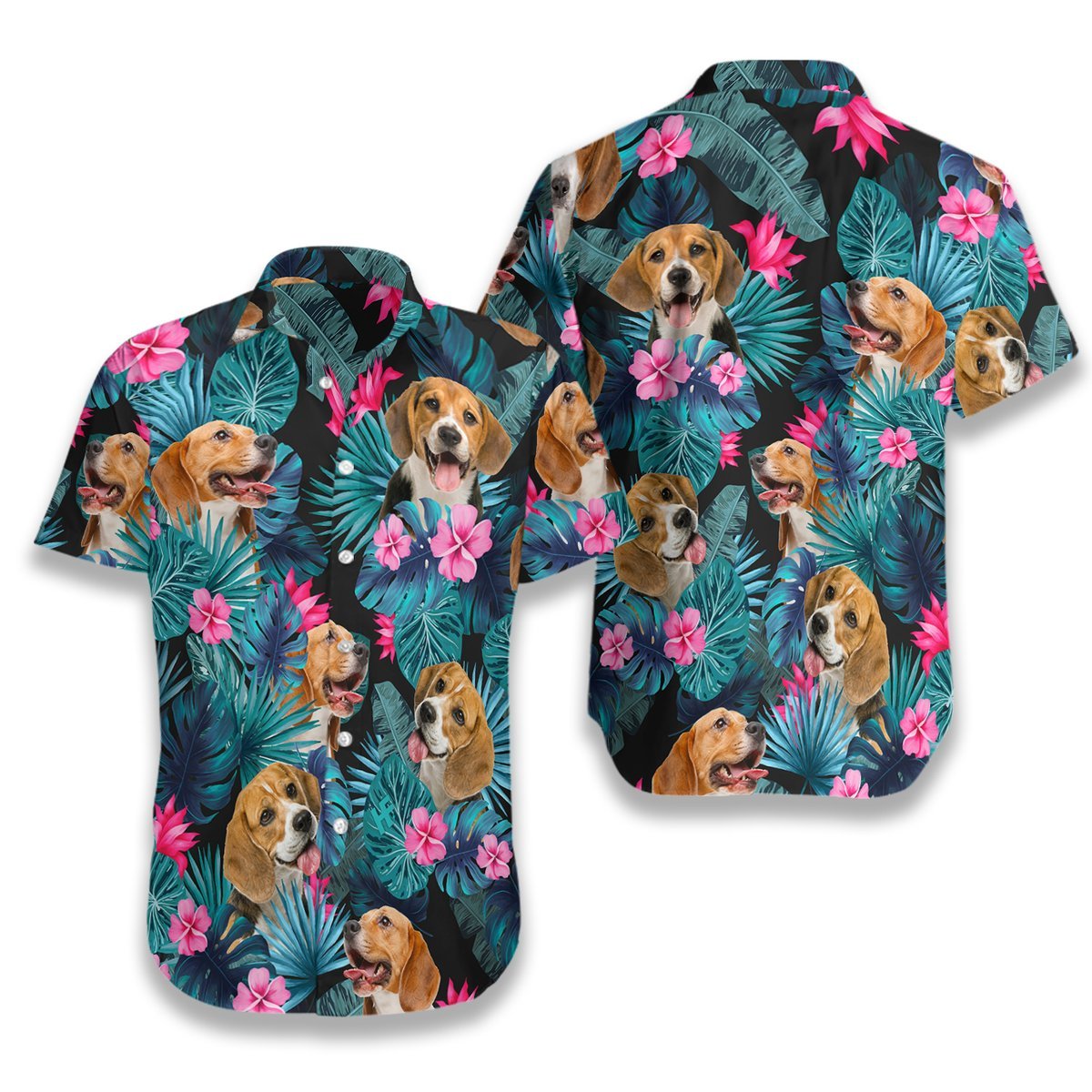 Tropical Beagle All Over Printed Hawaiian Shirt Ha63789