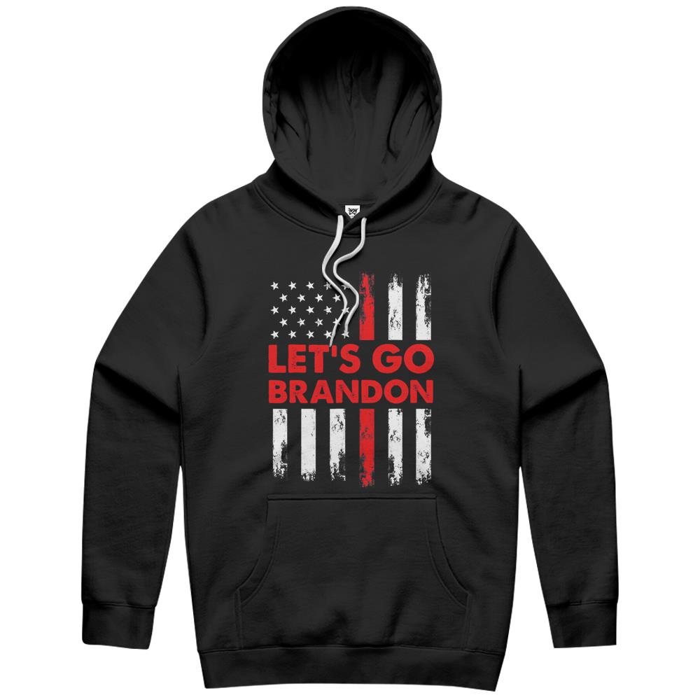 Let’S Go Brandon Chant Conservative Us Flag Hoodie