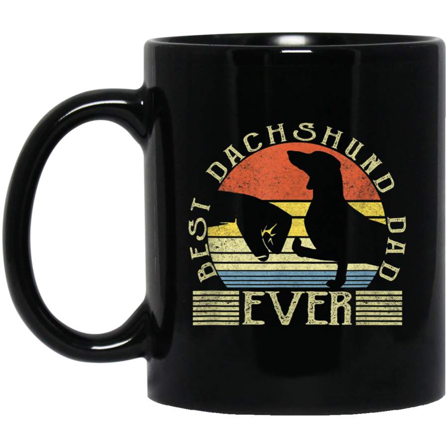 Best Dachshund Dad Ever Bump Vintage Mug