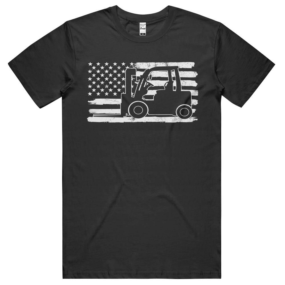 4th Of July Forklift Driver USA Us Flag States Vintage T-Shirt, Hoodie, Long Sleeve Tee