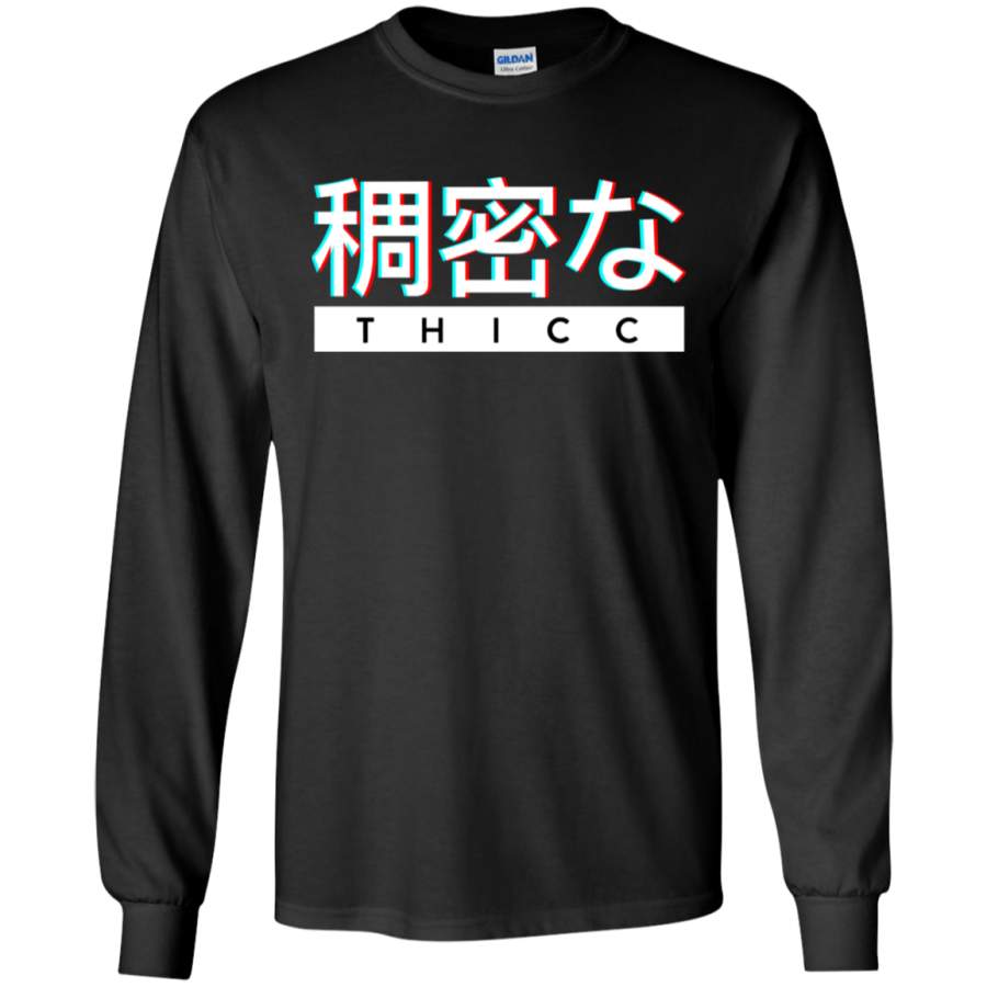 AGR Aesthetic Japanese THICC Logo Long Sleeve T-Shirt