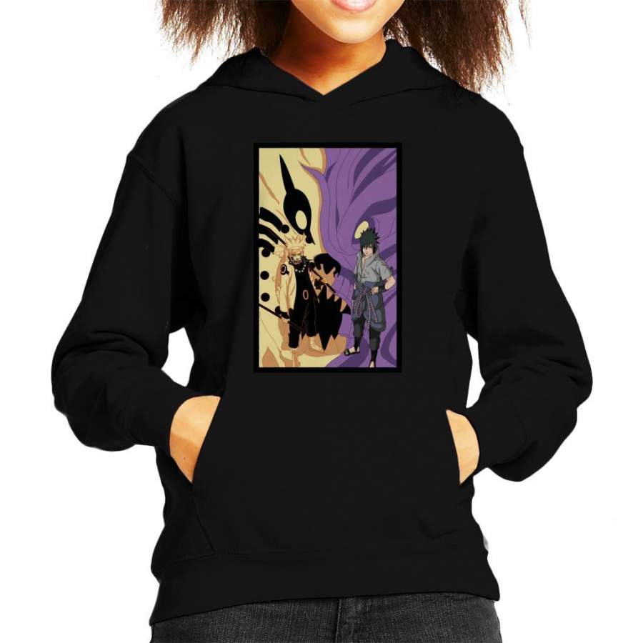 Naruto And Sasuke Fox Vs Cobra Kid’s Hooded Sweatshirt