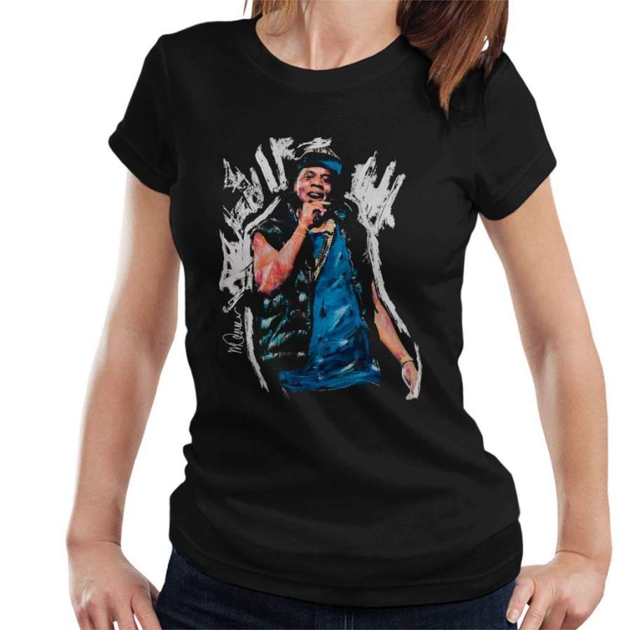 Sidney Maurer Original Portrait Of Jay Z Gilet Women’s T-Shirt