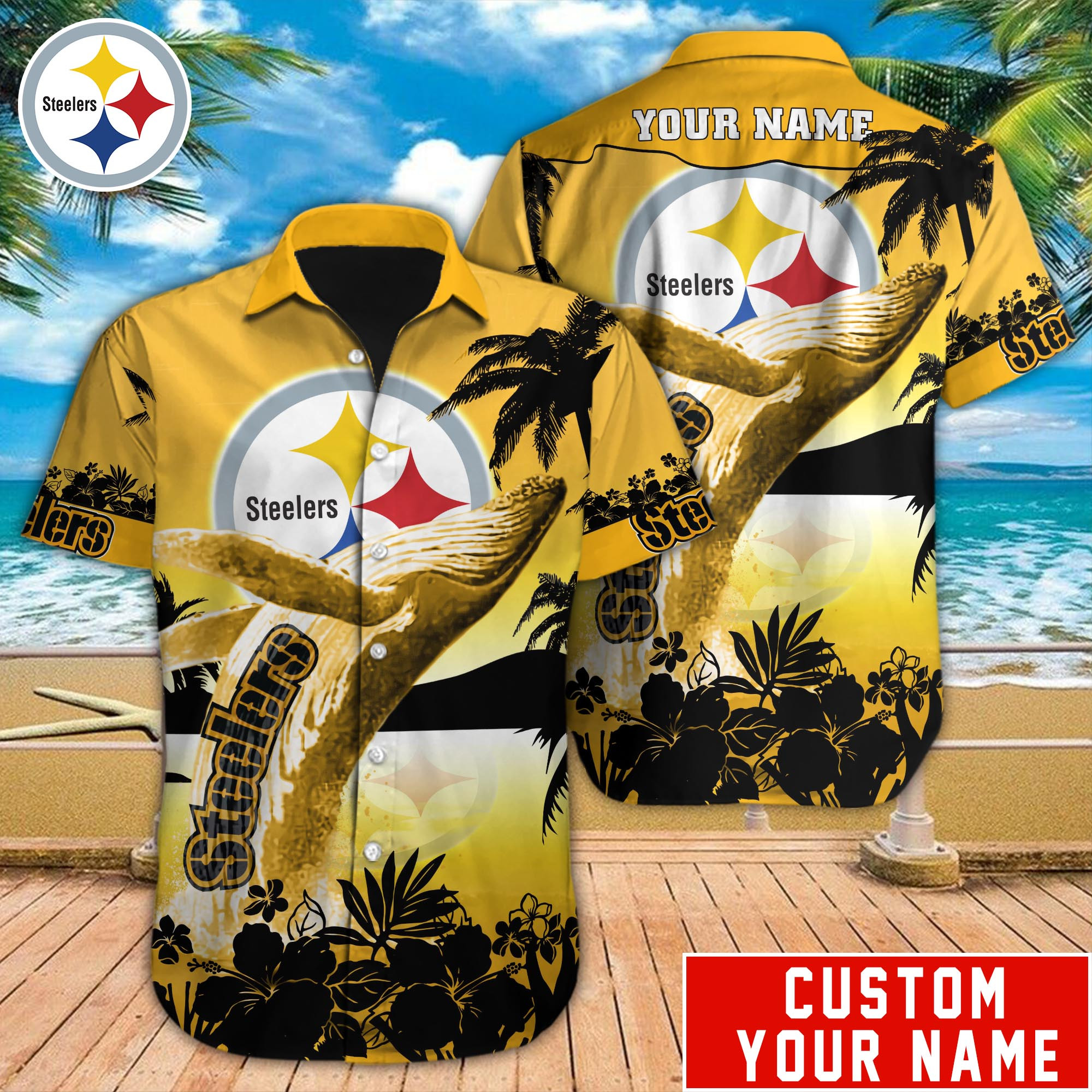 Pittsburgh Steelers Nfl-Hawaiian Shirt Custom  M-40722