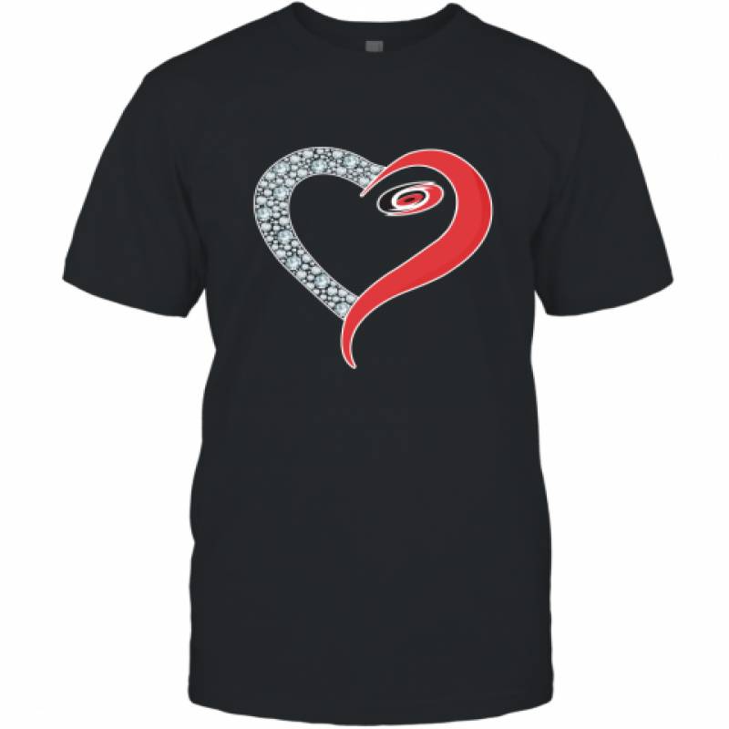 Diamond Carolina Hurricanes Heart shirt T-Shirt