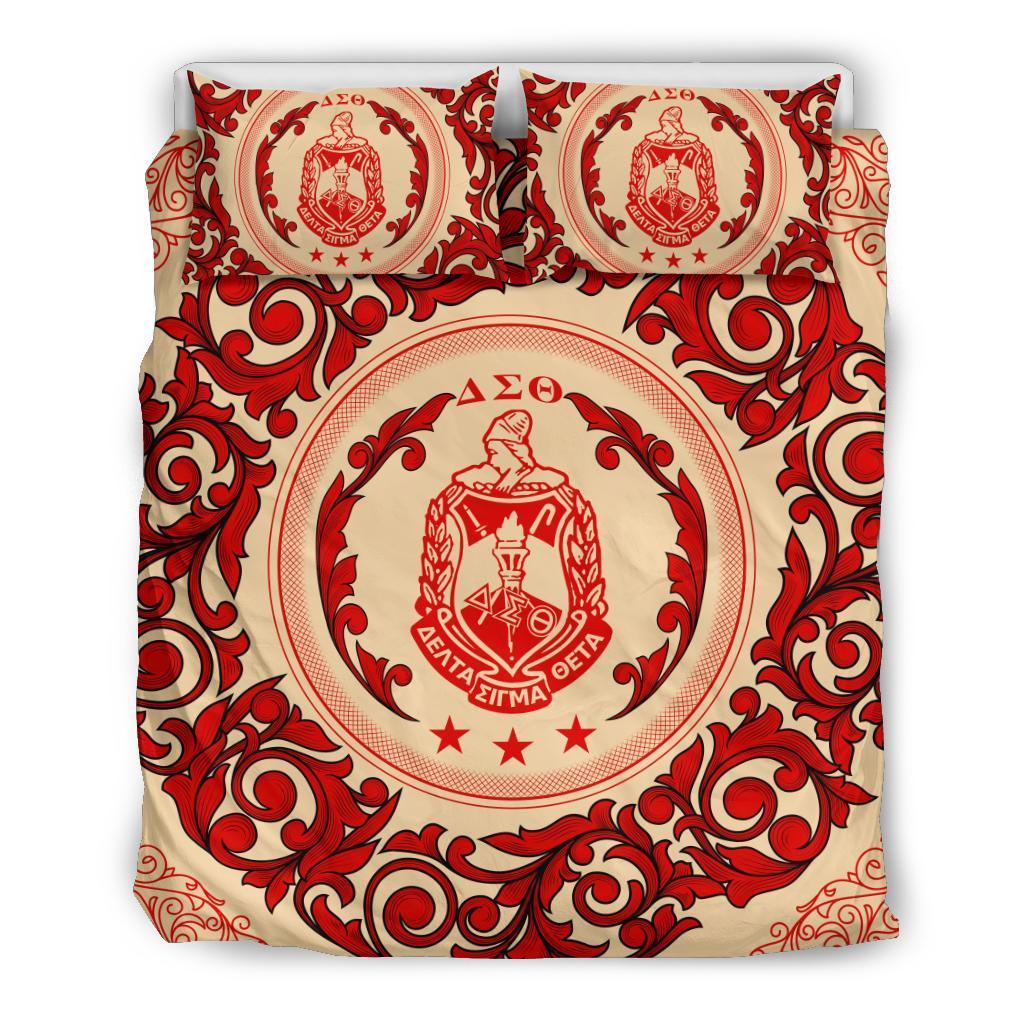 Greek Life Bedding Set –  Delta Sigma Theta Sorority Duvet Cover & Pillow Cases