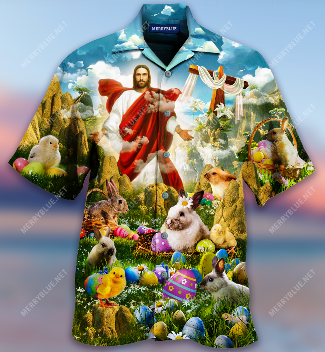 Happy Easter Jesus Is Risen Today Hawaii Shirt Ha76235