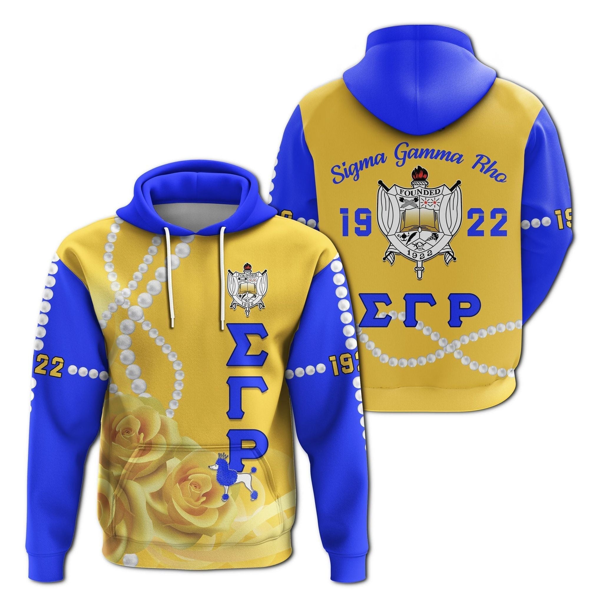 Sorority Hoodie – Sigma Gamma Rho Yellow Tea Rose Hoodie