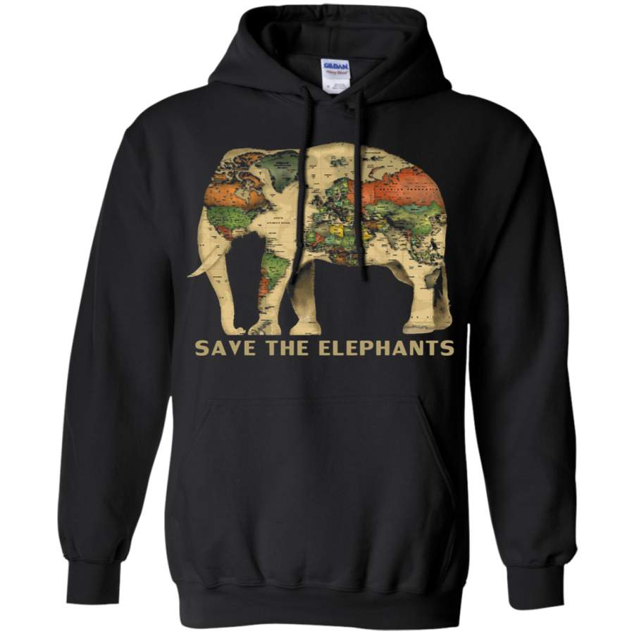 AGR Save The Elephants All Around The World Hoodie