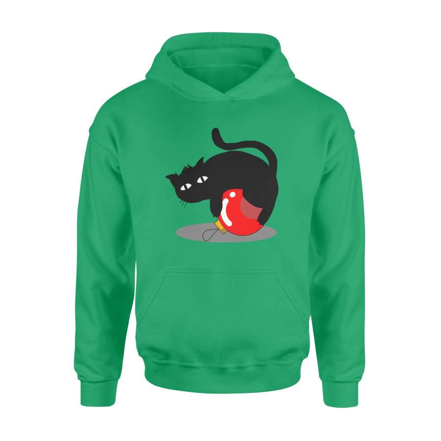 Black Cat Hold Red Oral Christmas – Standard Hoodie