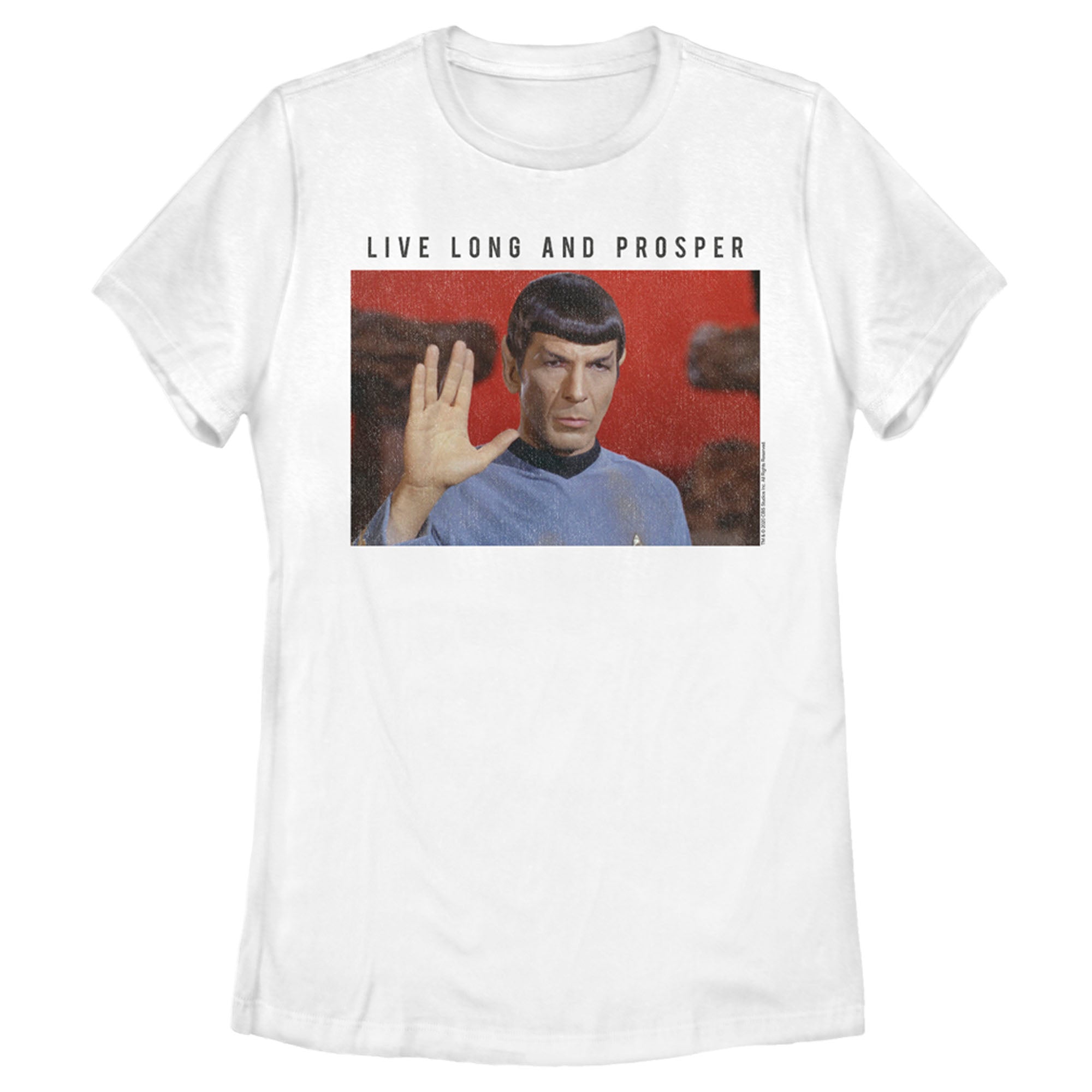 Women’S Star Trek: The Original Series Spock Live Long And Prosper T-Shirt