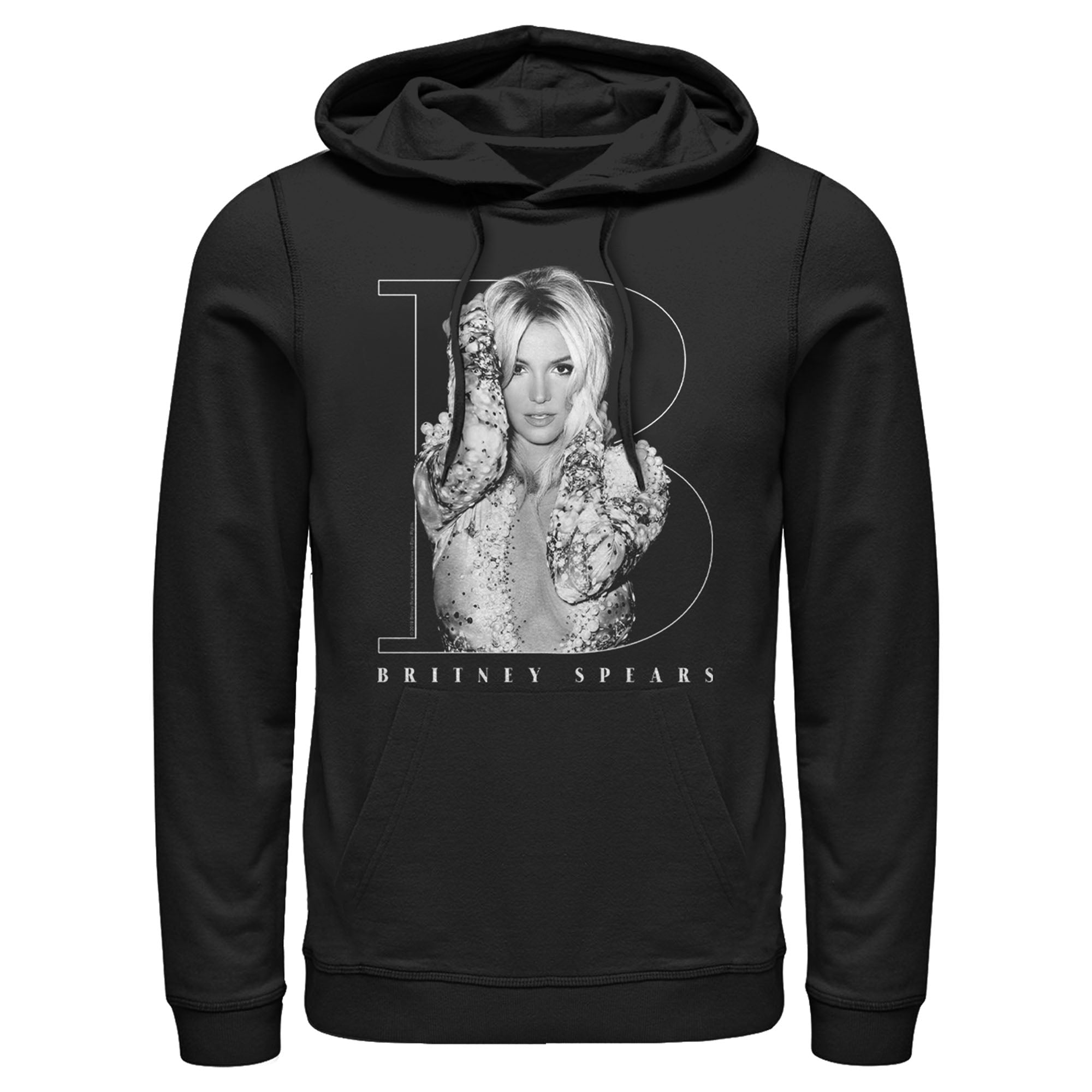 Britney Spears Men’S Pop Star Frame  Pull Over Hoodie