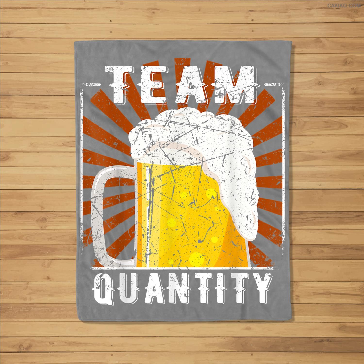 Vintage Team Quantity, Beer, Day Drinking Fleece Blanket