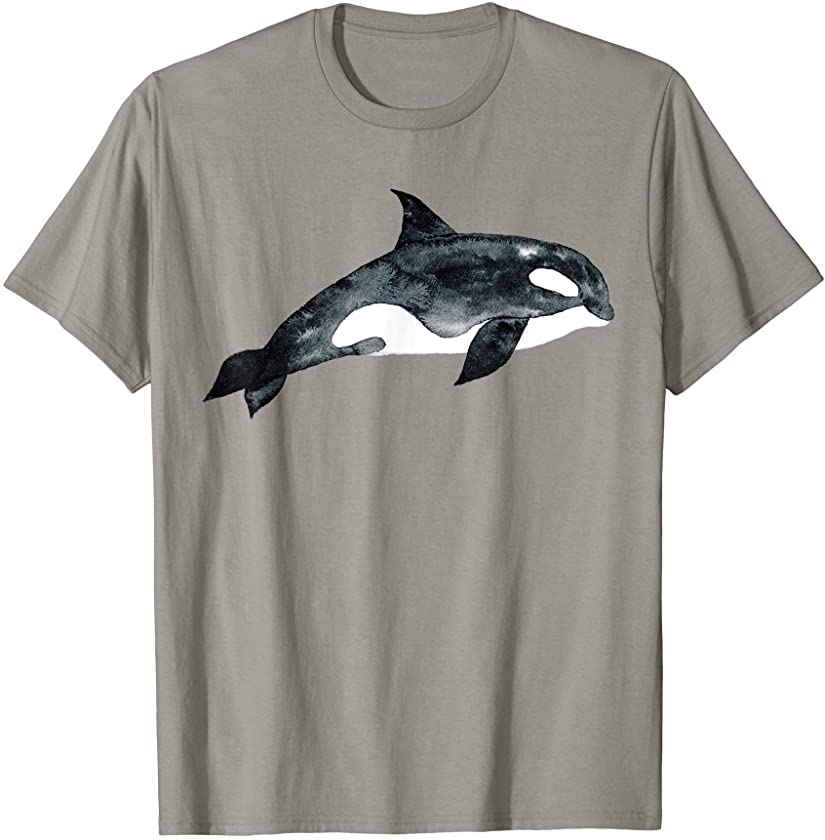 Cute Unique Watercolor Art | Killer Whale T-Shirt & Gift