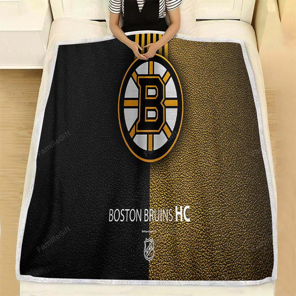 Boston Bruins Fleece Blanket – Hc Hockey Team Soft Blanket, Warm Blanket