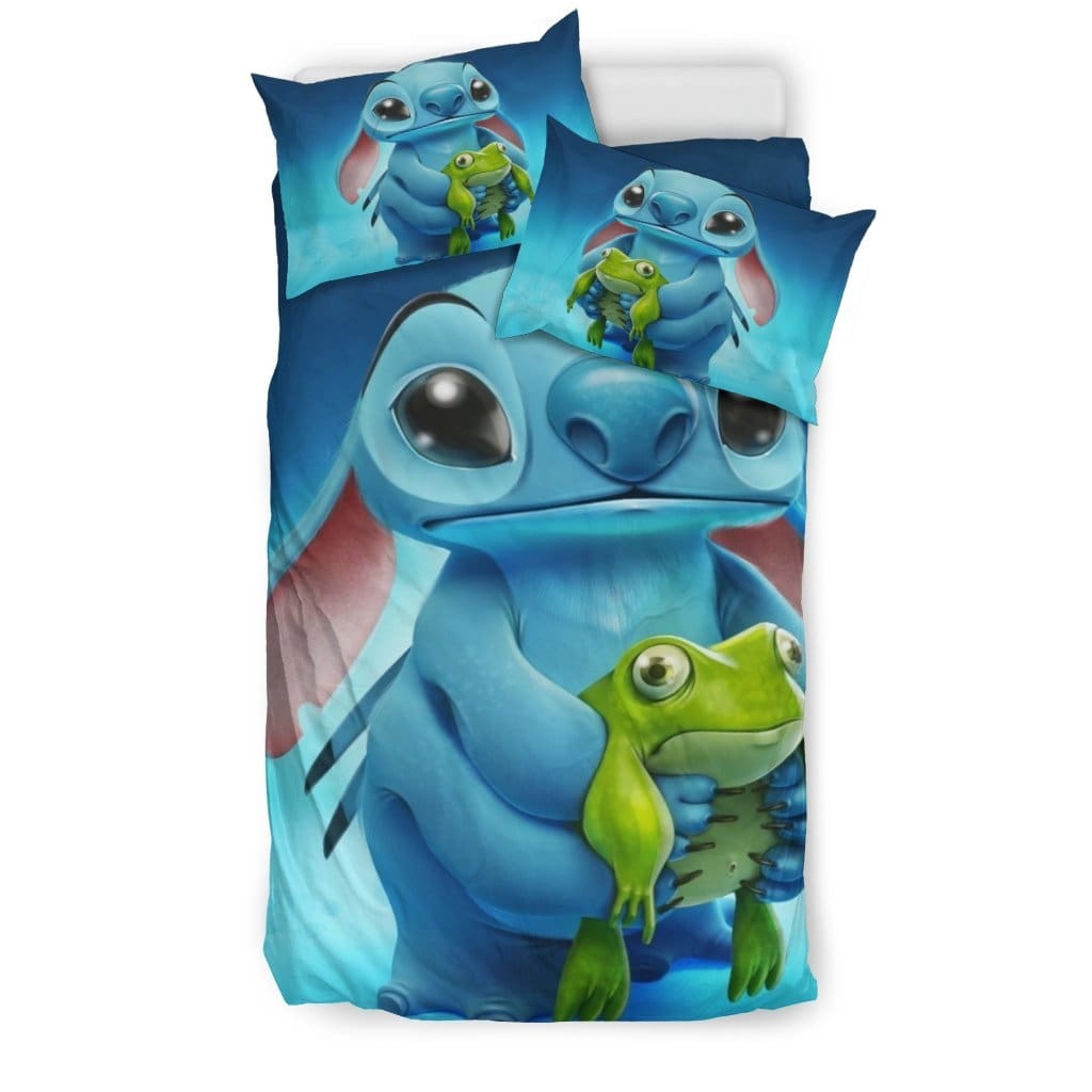 Stitch & Frog Bedding Set – duvet cover and pillowcase set