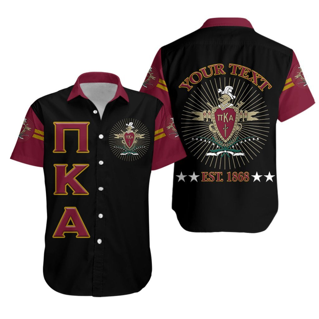 (Custom Personalised) Pi Kappa Alpha Fraternity Pikes Hawaiian Shirt Unique Style – Black No.1 Lt8