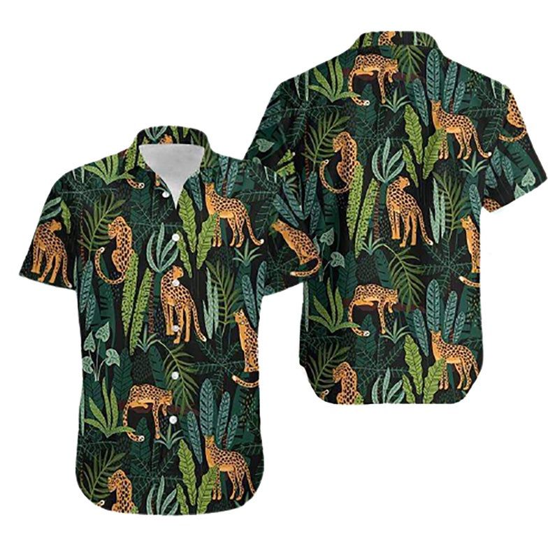 Jaguar Tropical Multicolor Best Design Hawaii Shirt Ha57838