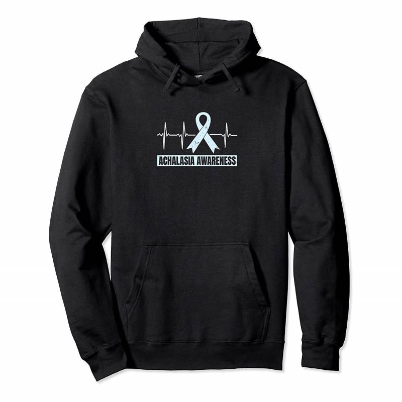 Achalasia Awareness Design Heartbeat ECG Gift Pullover Hoodie