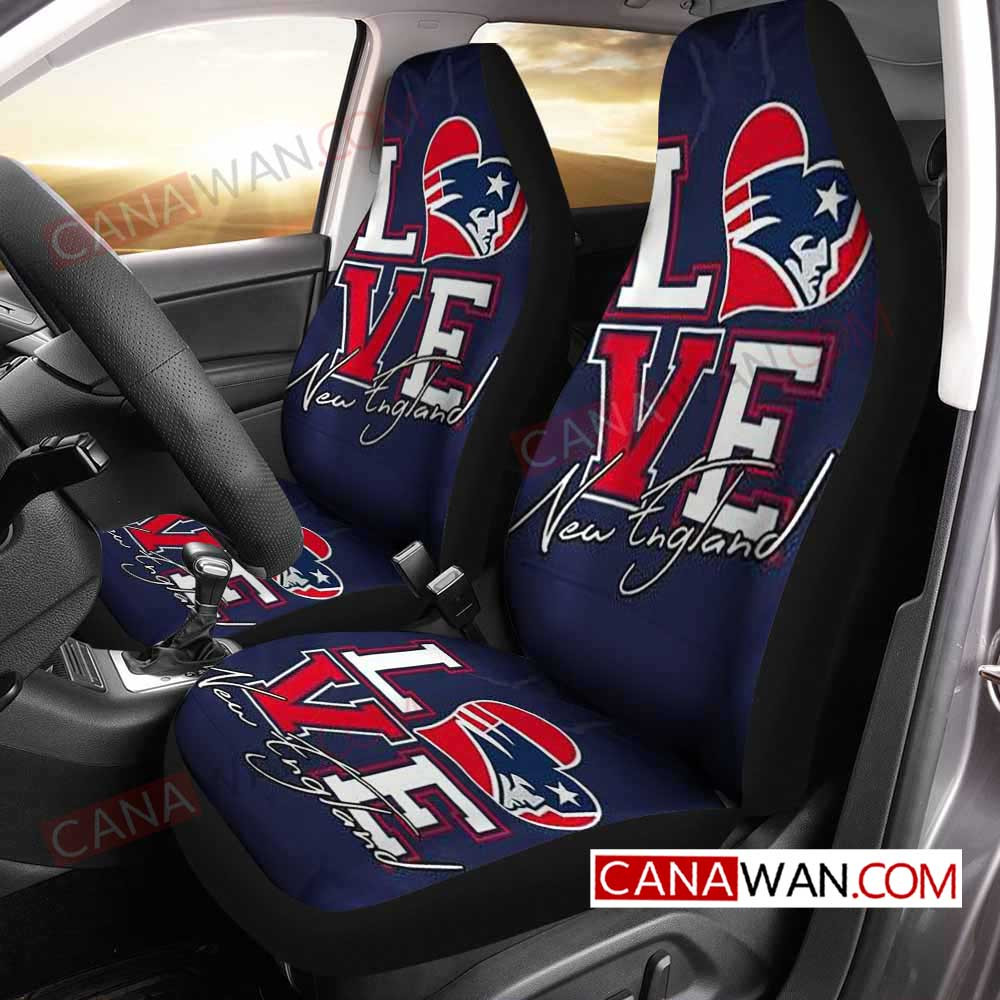 New England Patriots Style127 3D Customized Personalized Car Seat Cover