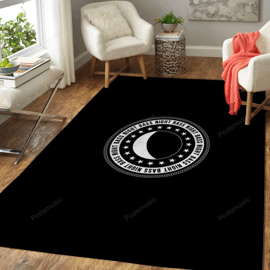 Night Bass – Music Art For Fans Area Rug Living Room Carpet Floor Decor