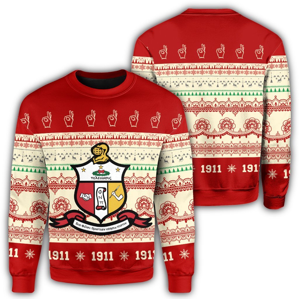 Greek Life Sweatshirt – Kappa Alpha Psi Xmas Establish Year Sweatshirt J09