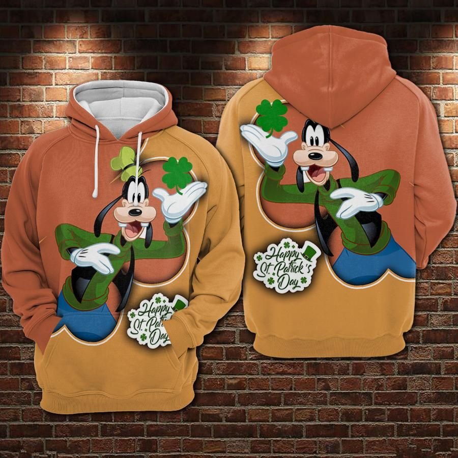 Unifinz St Patrick Day Dn Hoodie Happy St Patrick Day Dn Goofy Brown Yellow Hoodie 2022