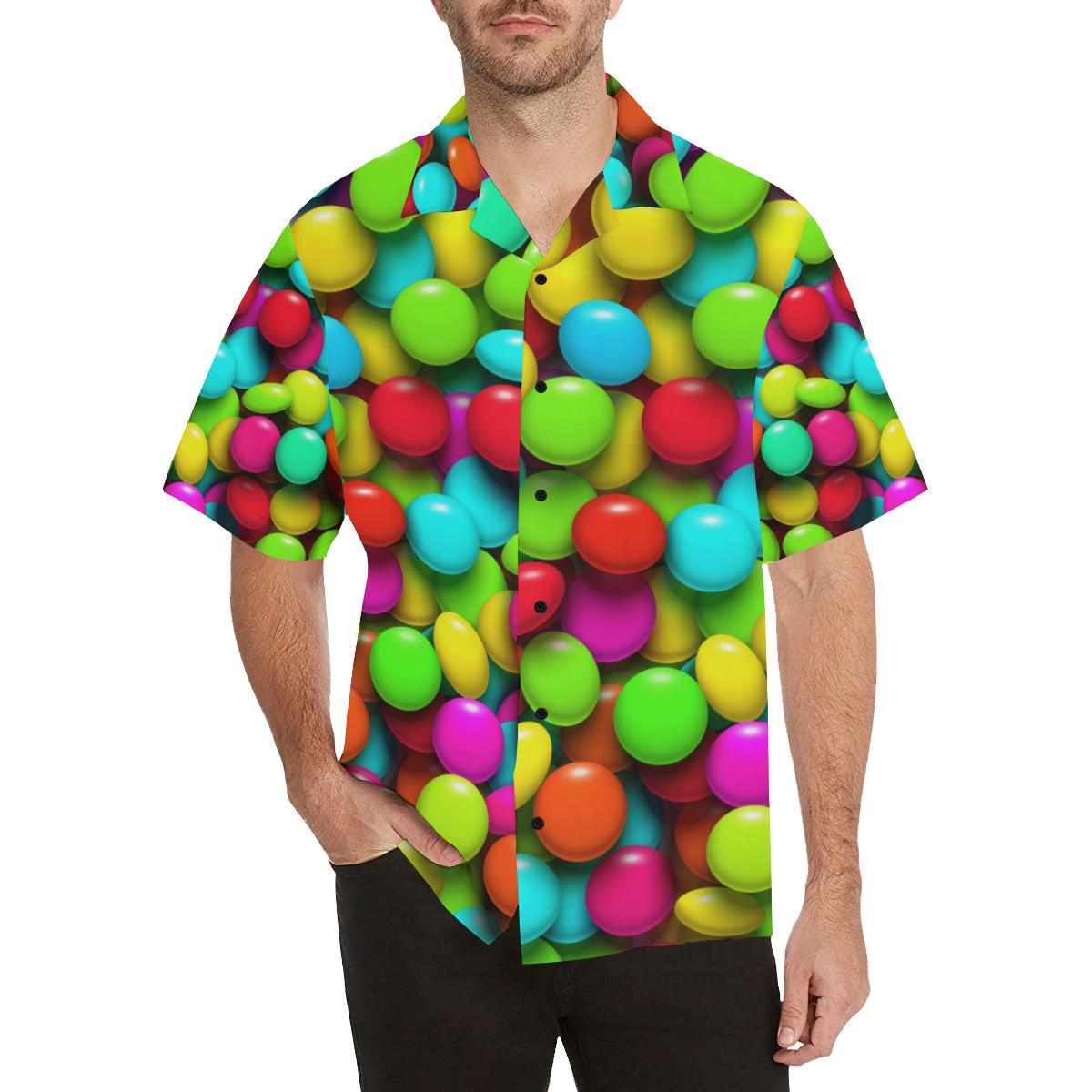 Candy Pattern Print Design Ca03 Hawaiian Shirt