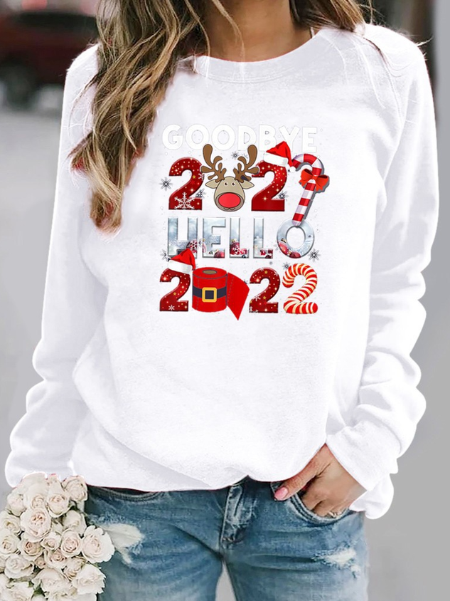 Women 2022 Letter Printed Sweatshirt
