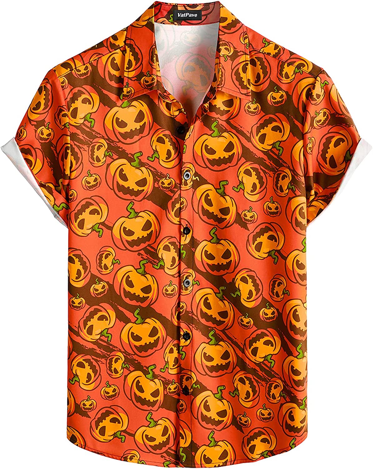 Mens Halloween Pumpkins Hawaiian Shirt, Halloween Shirt, Halloween Gifts